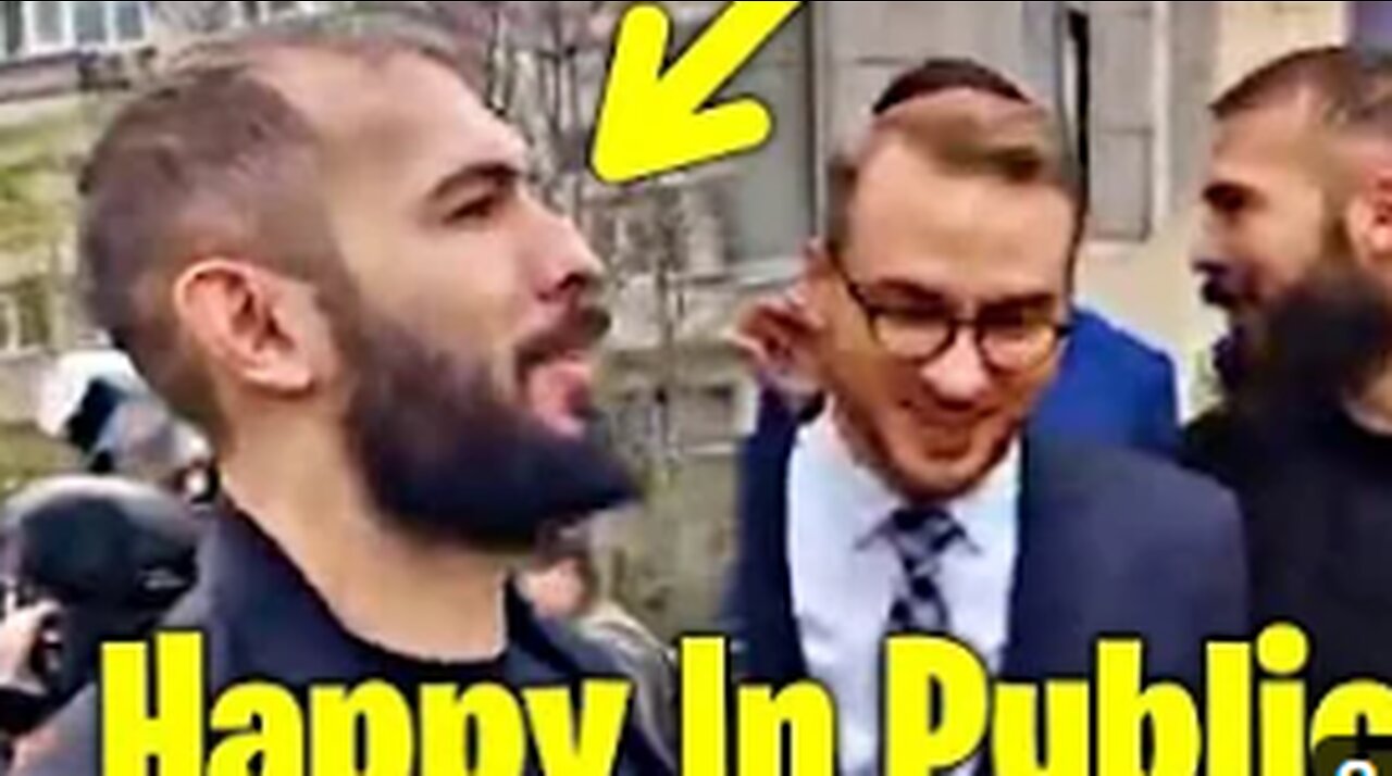 Andrew Tate HAPPY In Public (New Video)