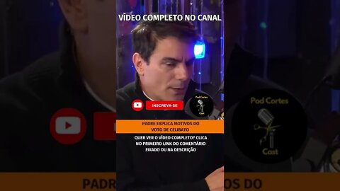 O MOTIVO DO CELIBATO #shorts #padrejuarez #celibato #padre #inteligencialtda