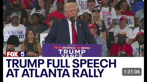 FULL: Trump speech at Atlanta rally with JD Vance