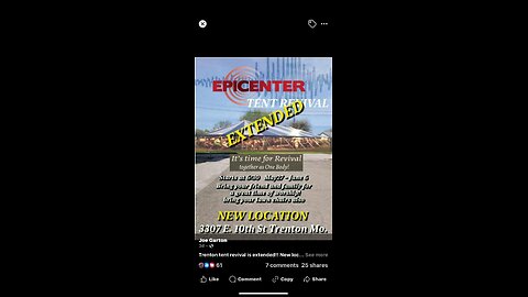 2024-09-07-Night 84 Trenton Missouri Epicenter Revival - 6:45 pm