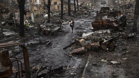 Ukraine accuses Russia of massacre, city strewn with bodies