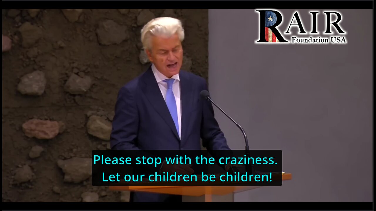 Dutch Party Leader Geert Wilders Slams Law Mandating LGBTQ Propaganda in the Classroom