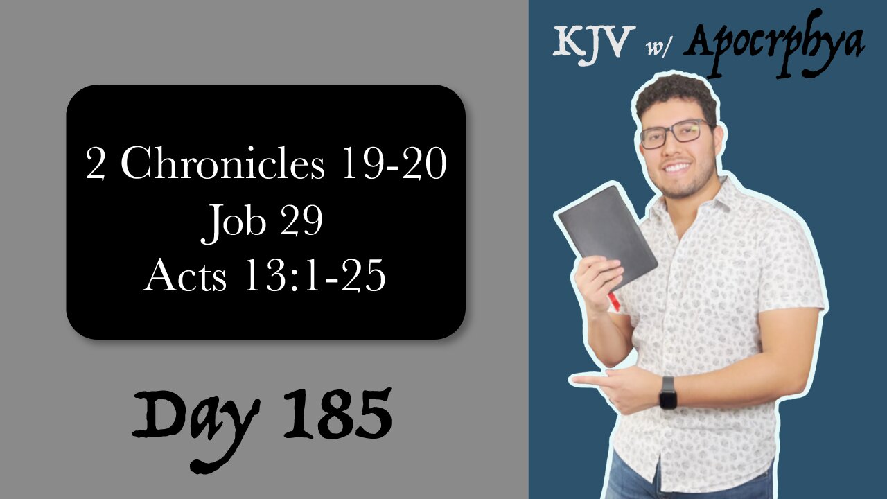 Day 185 - Bible in One Year KJV [2022]