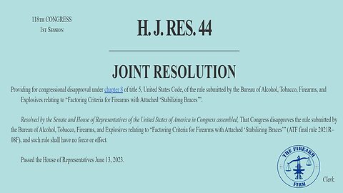 House Votes Against ATF's Stabilizing Brace Rule