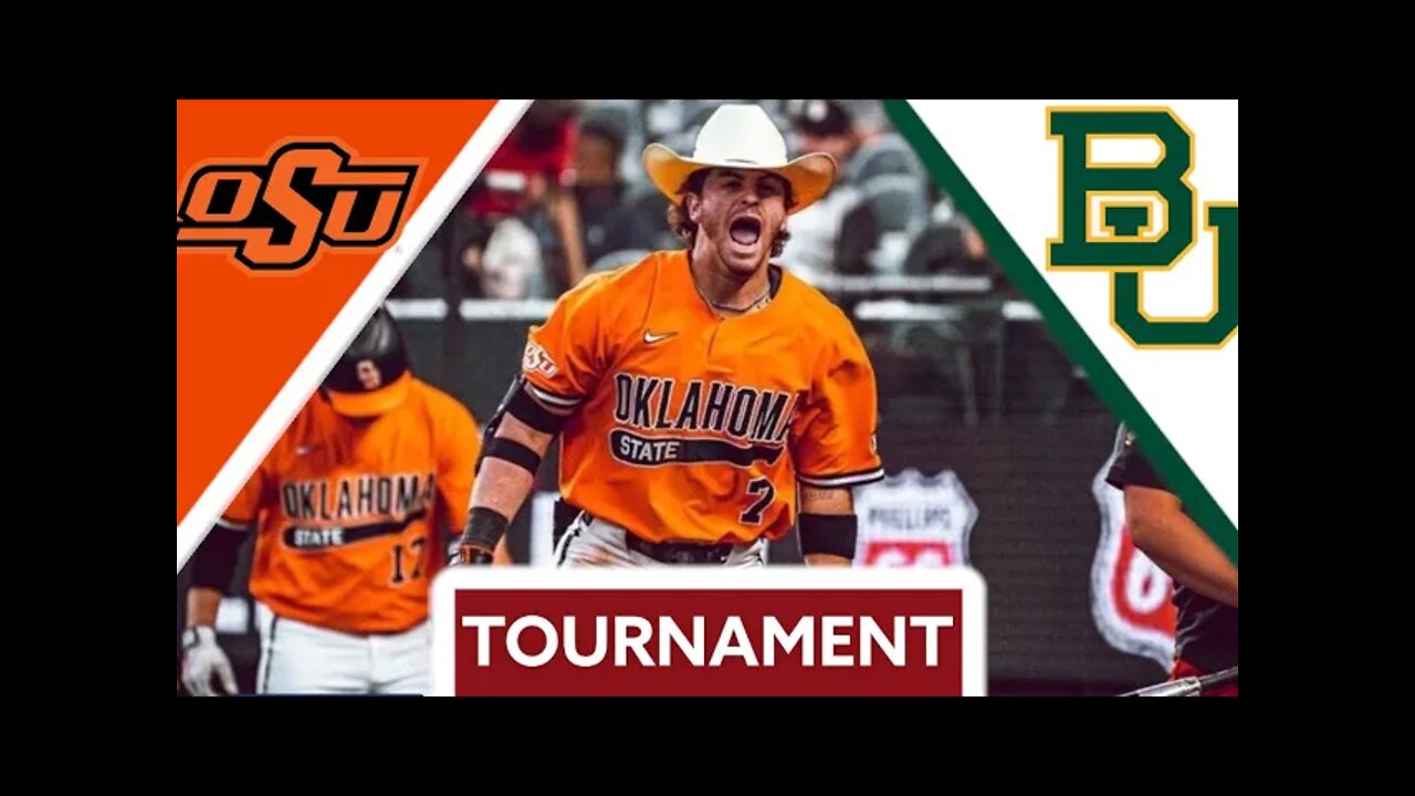 #9 Oklahoma State vs Baylor Highlights (Tournament) | 2022 College Baseball Highlights