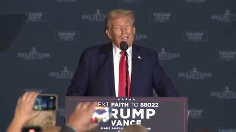 Donald Trump appears at Charlotte, NC faith leaders meeting - October 21, 2024