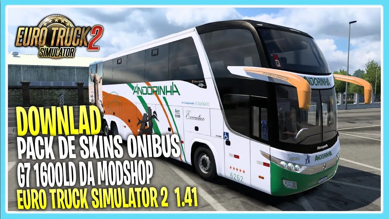 PACK SKINS GRÁTIS PARA ÔNIBUS G7 1600LD MODSHOP EURO TRUCK SIMULATOR 2 1.41/1.40