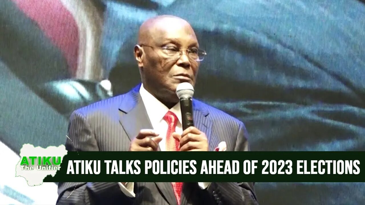 ATIKU FULL SPEECH AT THE 2022 NBA CONFERENCE