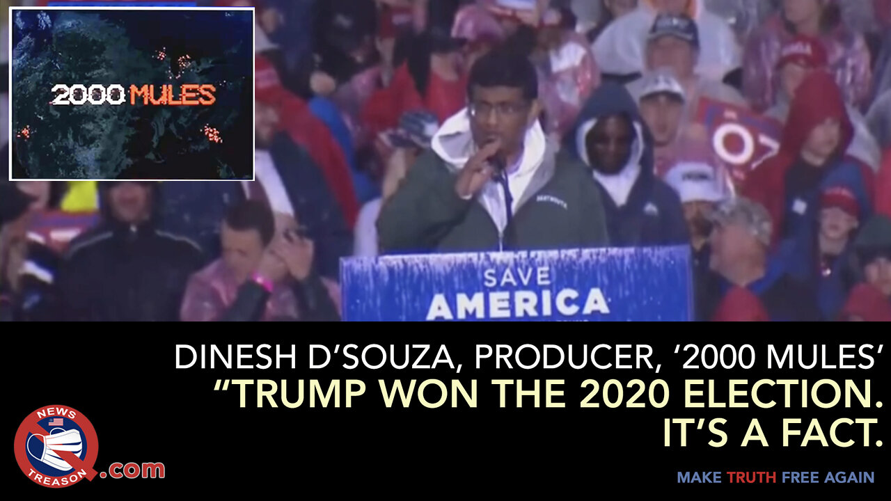 Trump Won The Election. It's a FACT: Dinesh D'Souza Addresses Trump Rally About 2000 Mules