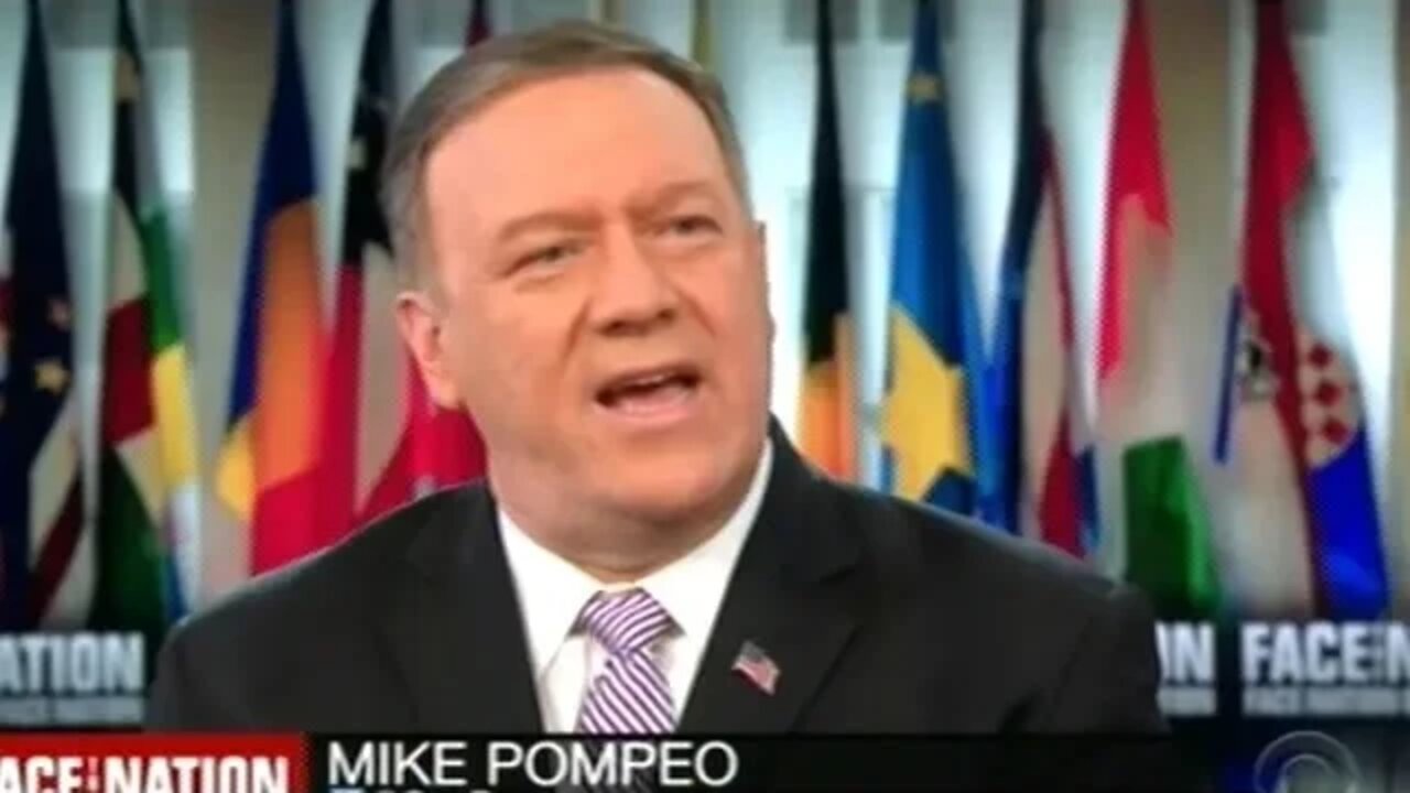 US Secretary Of State Pompeo "I Don't Know Why Anyone Listens To The Iranian Foreign Minister"