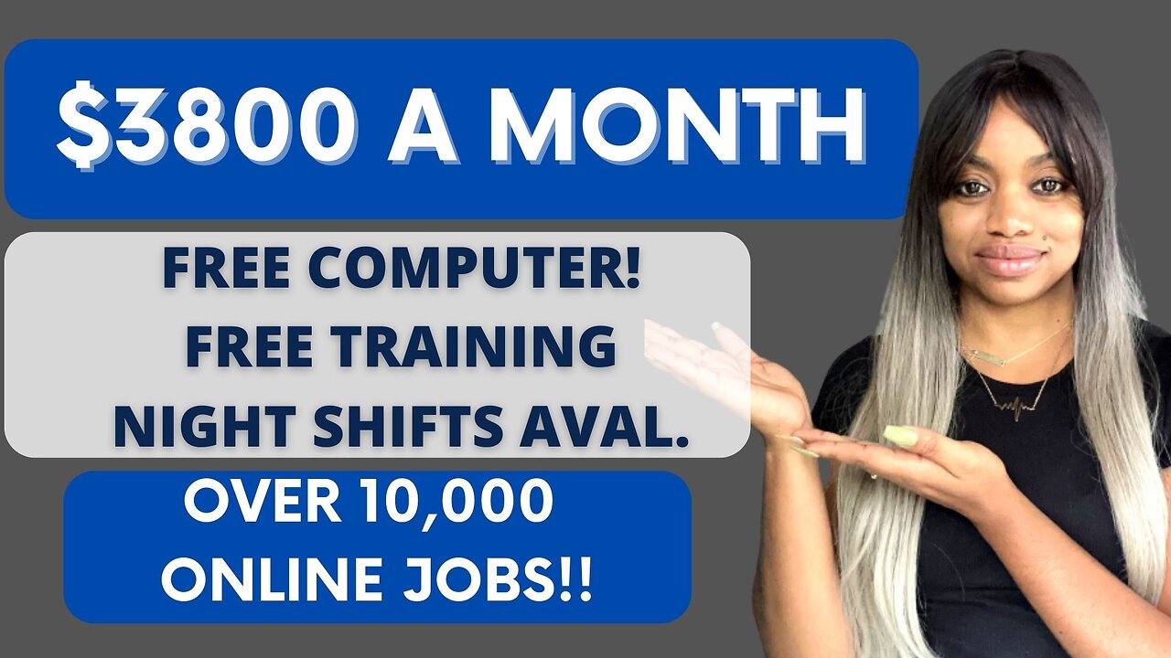 10000 ONLINE JOBS!! $3800 PER MONTH! FREE COMPUTER! ALL SHIFTS AVAILABLE