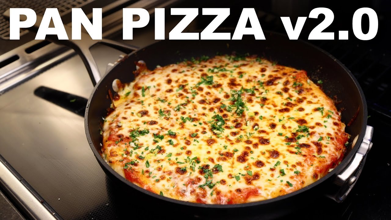 Pan Pizza Recipe - No Yeast No Oven | Tawa Pizza