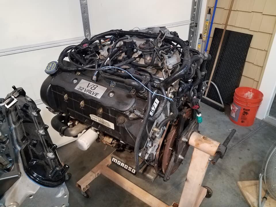 The Engine is Out of Mike's Factory Five Racing Mk3............ Uh Oh!!!