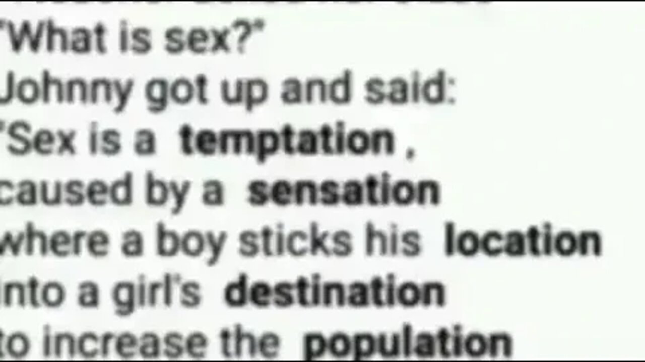 What is sex?