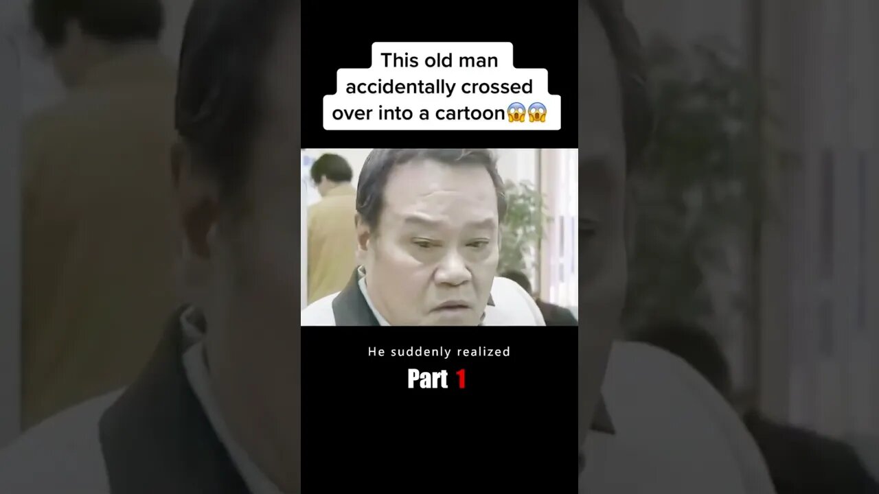 This old man accidentally crossed over into a cartoon😱😱 #film #movie #anime #cartoon
