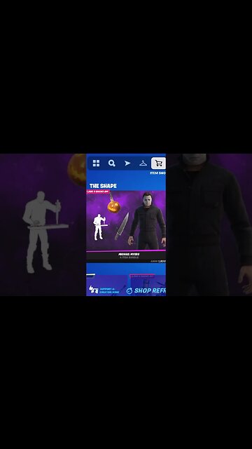 MICHAEL MYERS: THE NIGHT HE CAME TO THE ITEM SHOP #gaming #fortnite #viral #fortniteitemshop #shorts