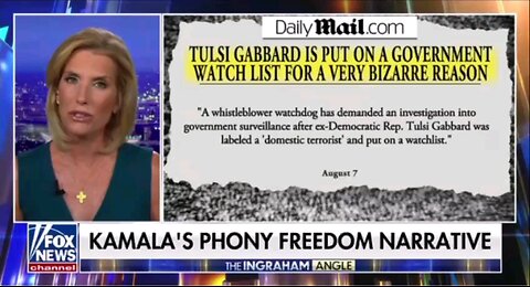 I can’t believe they put Tulsi on a terror watchlist