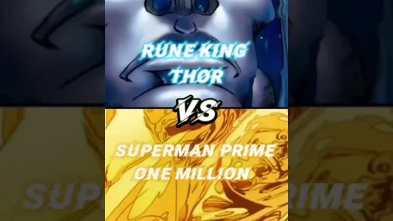 King Thor VS Superman Prime