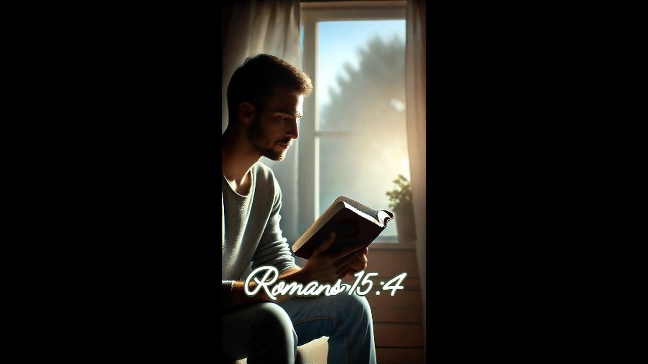 Romans 15:4 - For everything that was written in the past was written to teach us, so that...