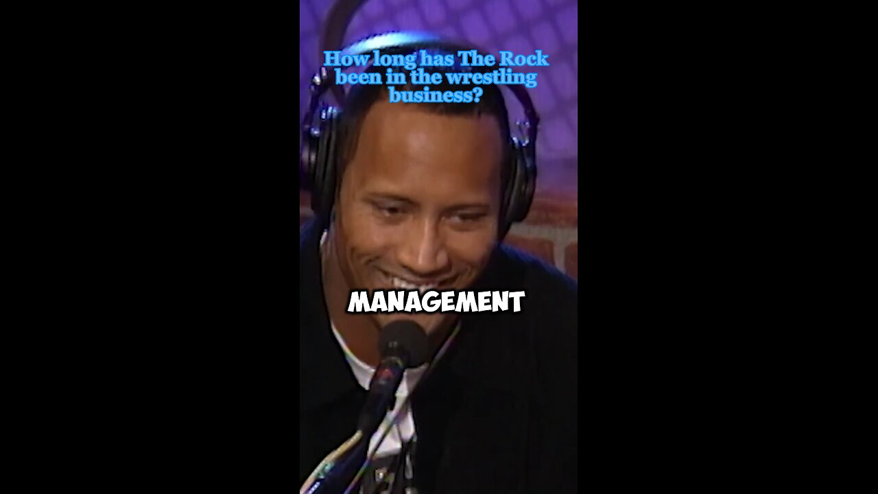 THE ROCK TALKS THE WRESTLING BUSINESS!