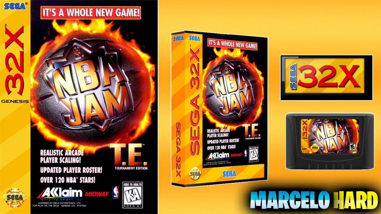NBA Jam Tournament Edition - Sega 32x (Demo 1 Minute)