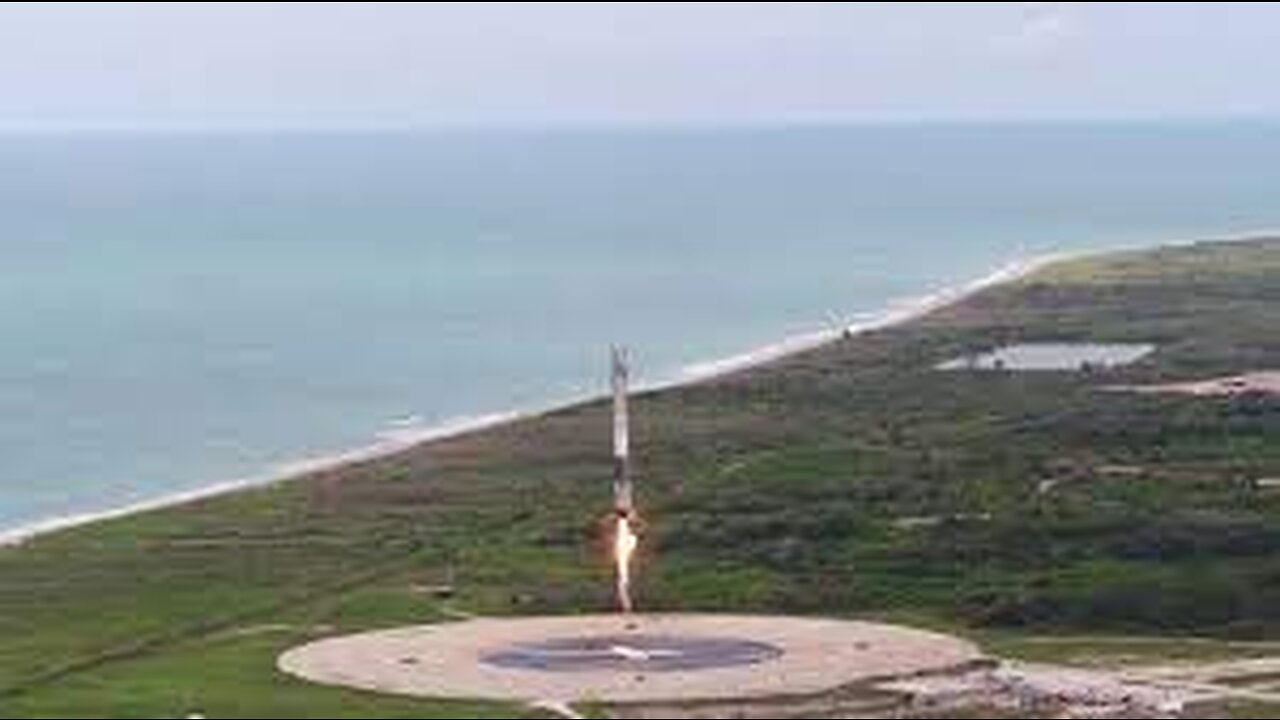 CRS-11 | Landing aerial footage.
