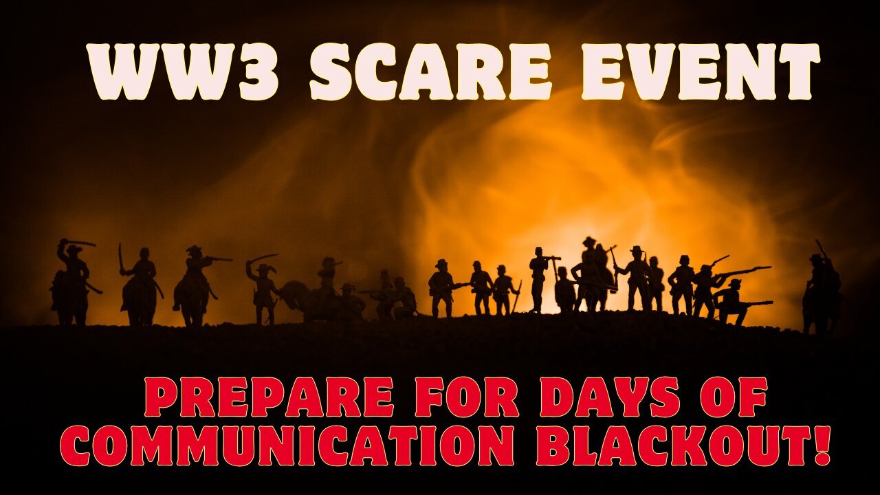 Breaking News: WW3 Scare Event - Prepare For Days Of Communication Blackout!! Dec 19