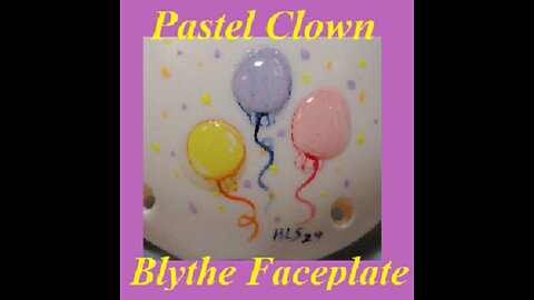 Pastel Clown Blythe Faceplate