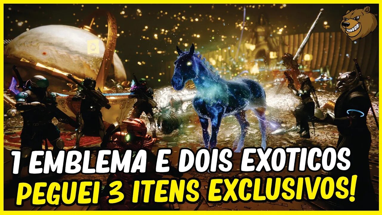 DESTINY 2 │ PEGUEI EMBLEMA E DOIS EXÓTICOS EXCLUSIVOS!