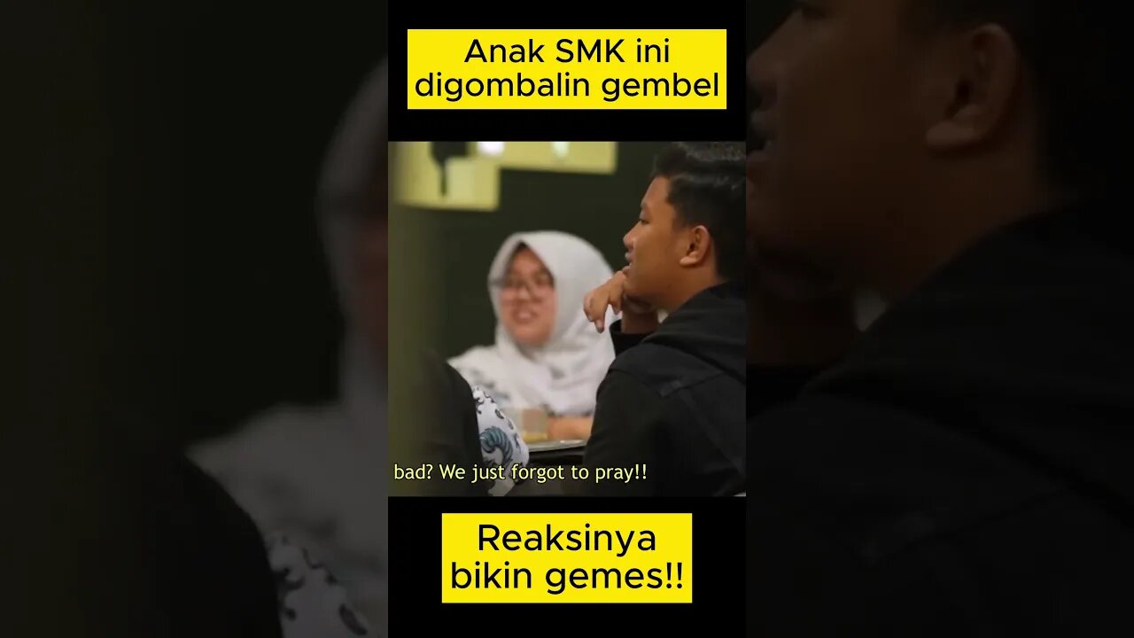 Anak SMK ini digombalin gembel, reaksinya bikin gemes!!