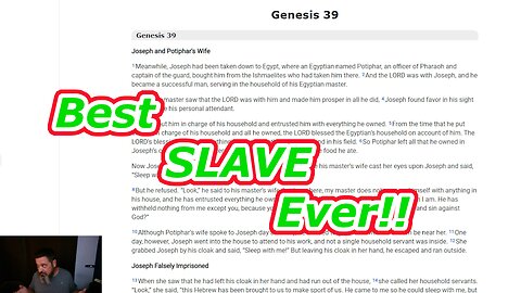 The Righteous Slave Genesis 39-41