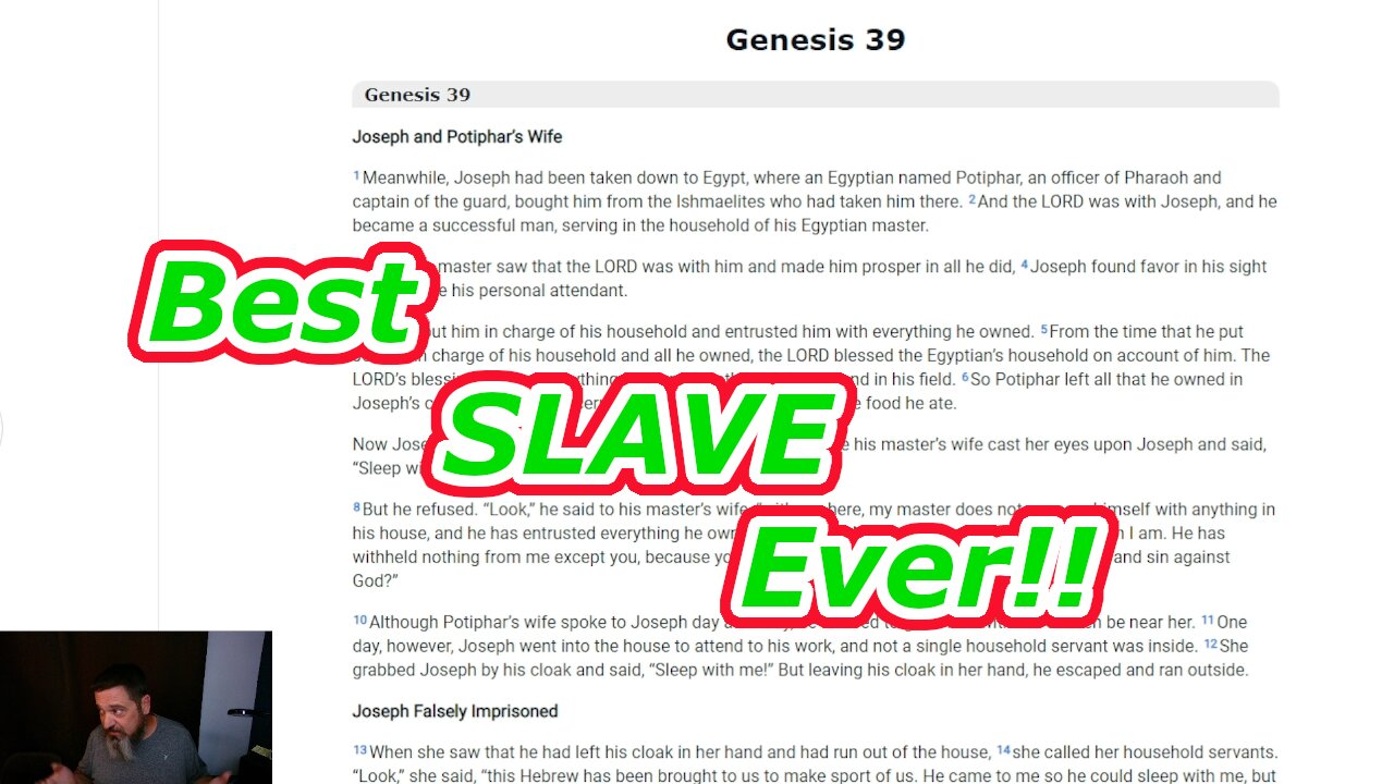 The Righteous Slave Genesis 39-41