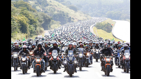 DEMONSTRATION FOR BOLSONARO ! PRESIDENT OF BRAZIL... BEAUTIFUL TO SEE