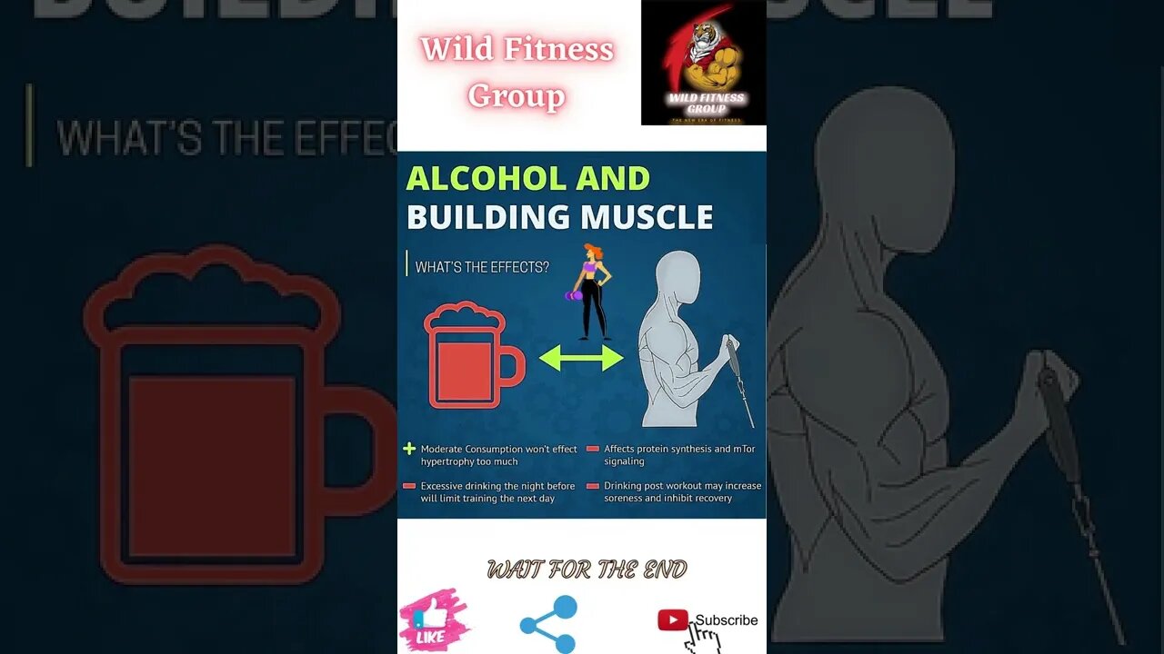 🔥Effect of alcohol on building muscle🔥#shorts🔥#wildfitnessgroup🔥9 June 2022🔥