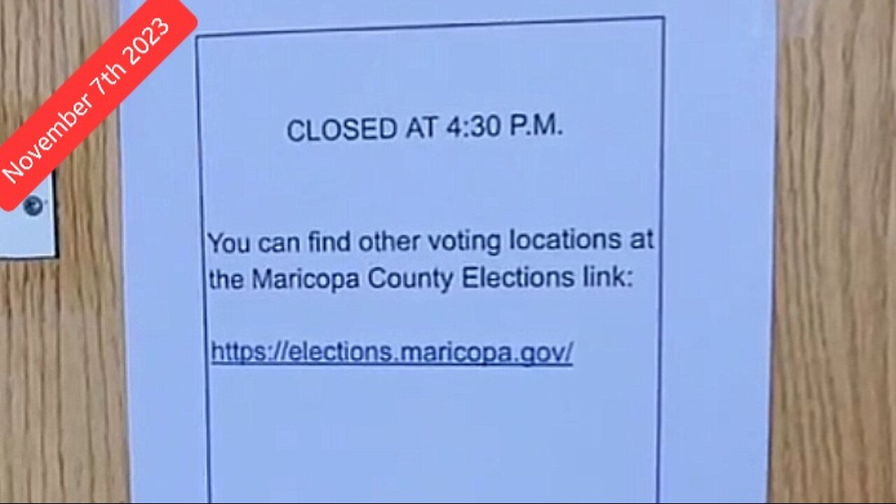 Voters Disenfranchised as Polling Closes Early in Paradise Valley Arizona