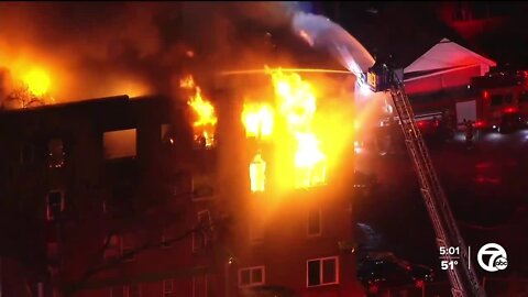 At least 11 hospitalized following 3-alarm fire in Detroit