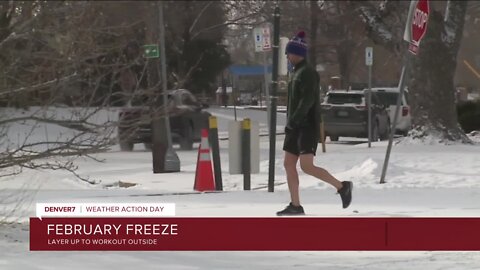 Working out outside in the cold? Dress in layers