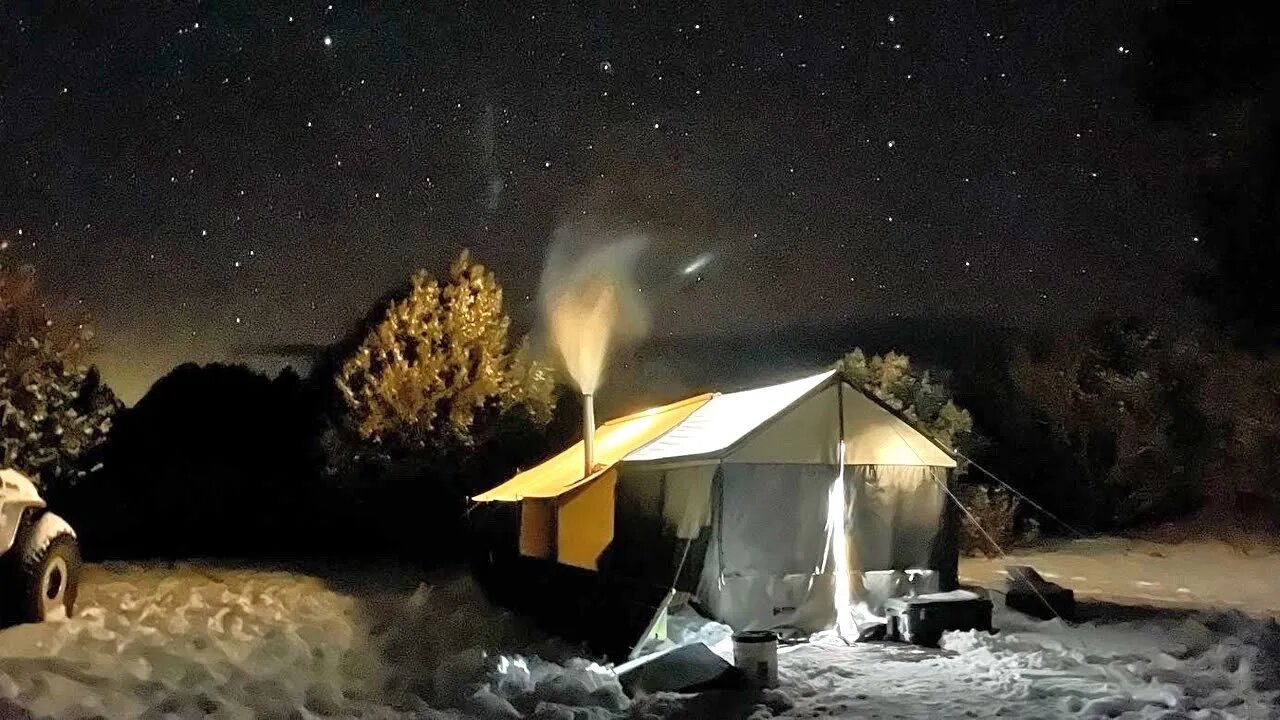 What I Learned Living in a Tent ALL WINTER with a Wood Burning Heater