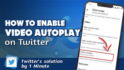 How to video auto-play settings on Twitter