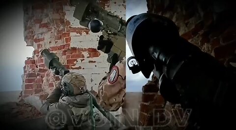 Pair work of Russian fighters from the Igla MANPADS.