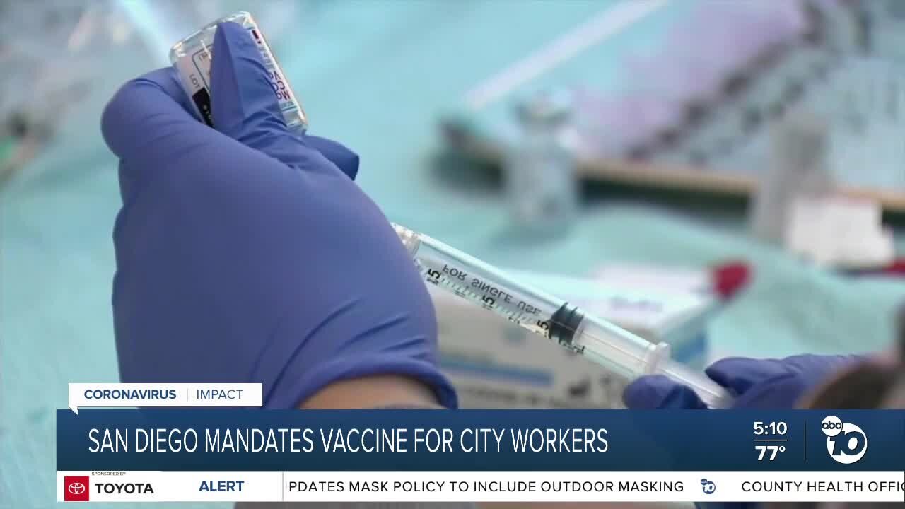 San Diego mandates vaccine for city workers