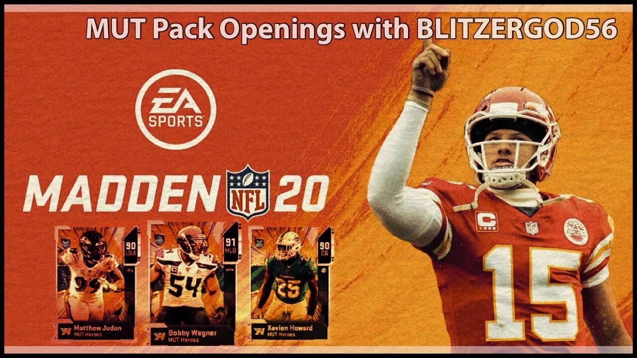 Madden 20 MUT pack opening Live - With BLITZERGOD56