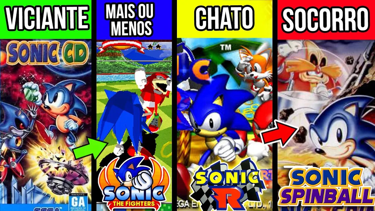 Do Pior ao MELHOR - Todos os 9 jogos do Sonic Gems Collection | Rk Play