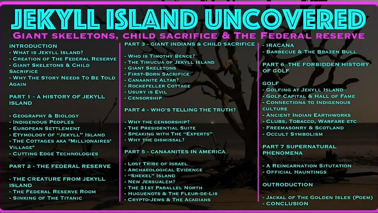 JEKYLL ISLAND UNCOVERED: Titanic Indians, Child Sacrifice & The Federal Reserve