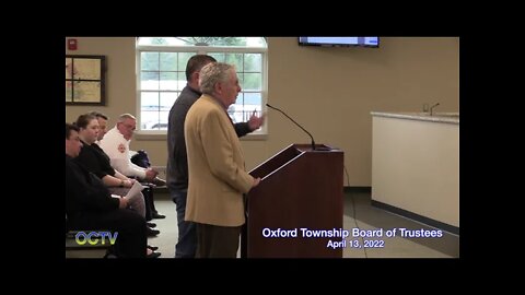 Oxford Township Board of Trustees 4/13/22