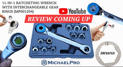 Michael Pro 11 in 1 Interchangeable Gear Ring Ratchet Demo