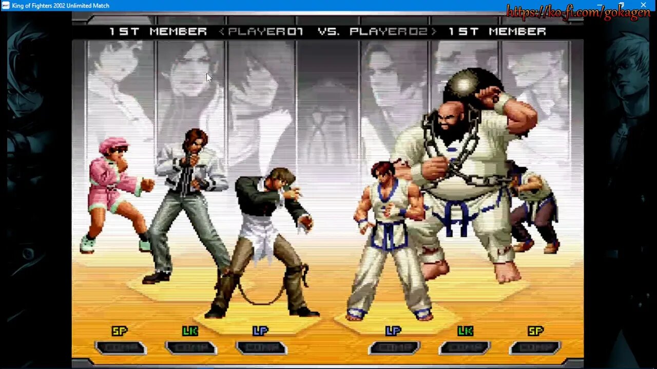 Transmissão ao vivo de Tempo final jogando the king of 2002