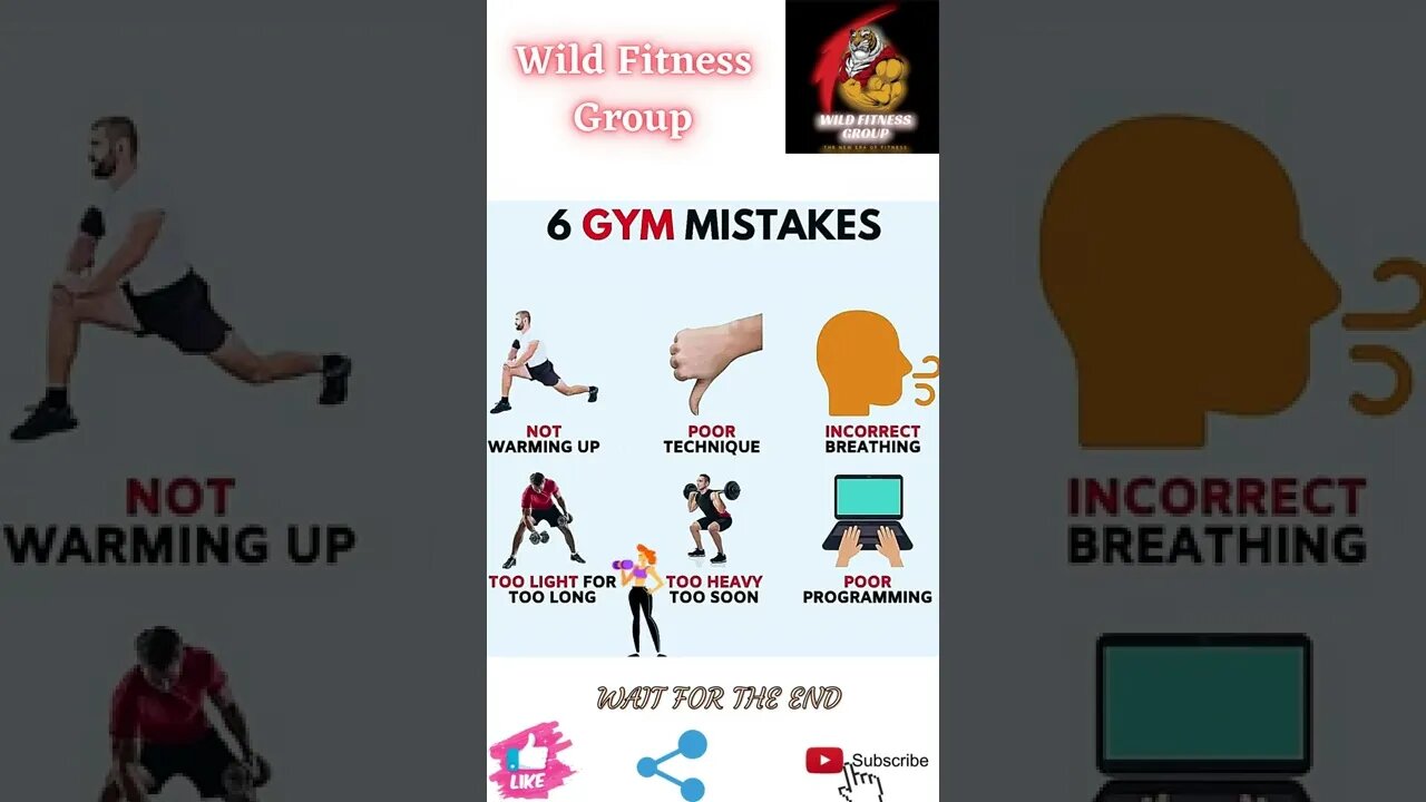 🔥6 gym mistakes🔥#shorts🔥#wildfitnessgroup🔥5 July 2022🔥