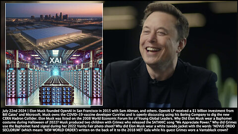 Elon Musk | "Memphis. The Capital of Ancient Egypt. Perhaps That Is Where Our New GOD Comes From. The AI from XAI Is Called Grok." + "Our AI Grok Is Modeled After Hitchhikers Guide to Galaxy." + "Deus X Machina" - 10/16/22