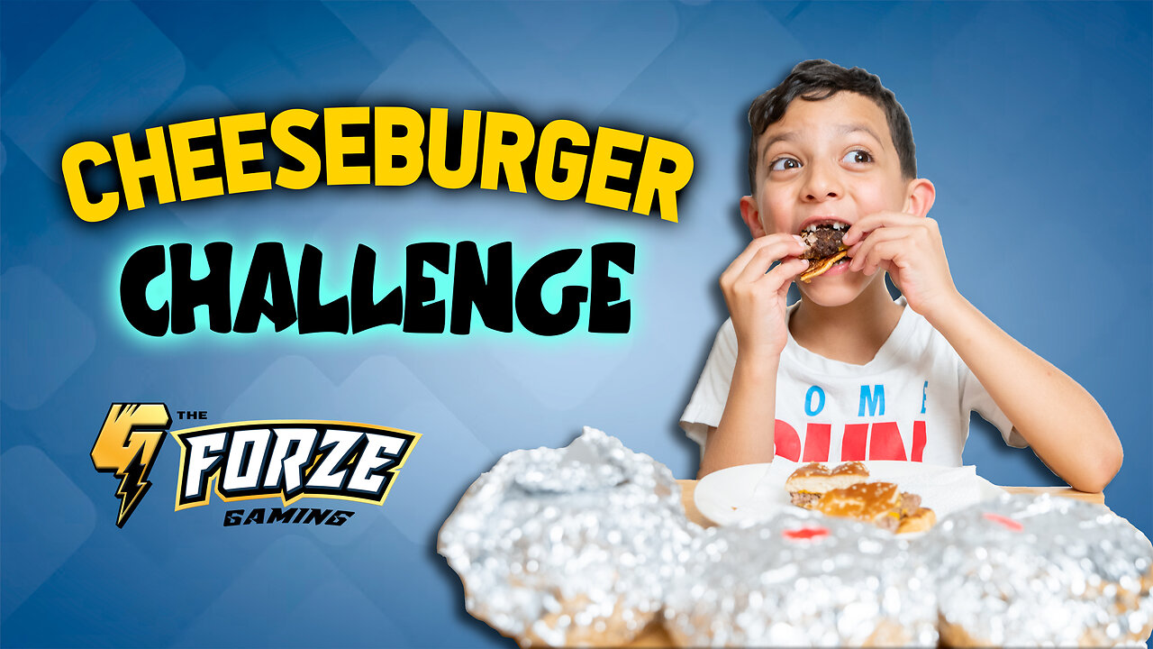 Cheeseburger Challenge - Gabrian and Family